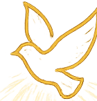 Delicate gold dove line-art accent